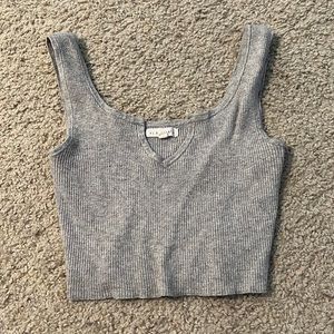 URBAN Outfitters LA Hearts Grey Ribbed Tank Sz M